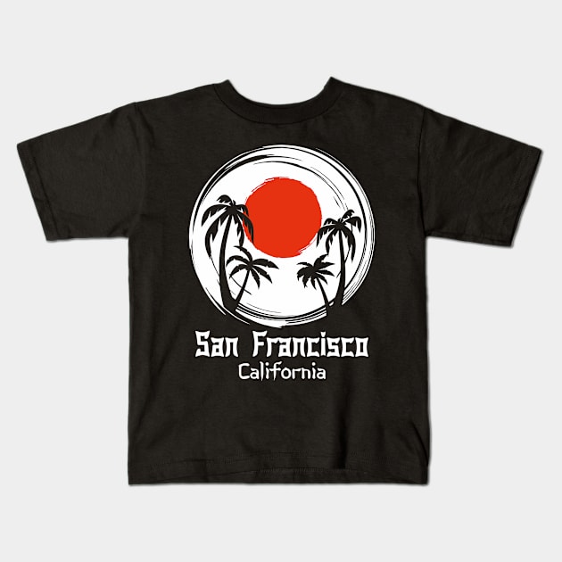 San Francisco California Kids T-Shirt by Jennifer